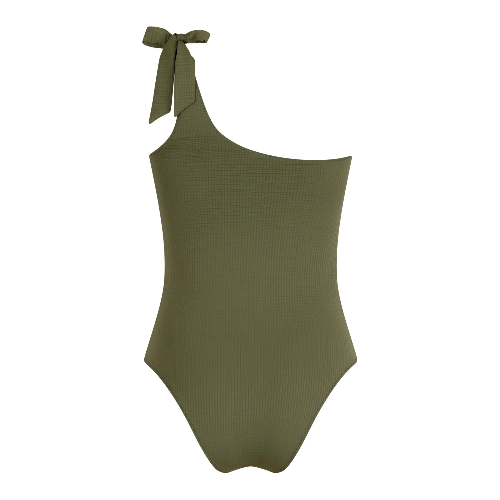 Shoulder Tie-Up Swimsuit