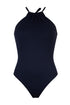 Aima Dora - High Neck Swimsuit - Front / deep blu- deep blu