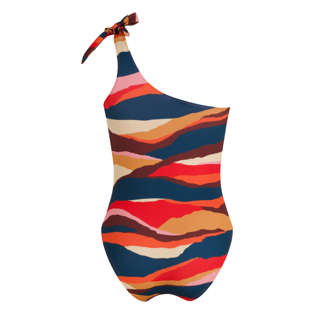 Shoulder Tie-Up Swimsuit