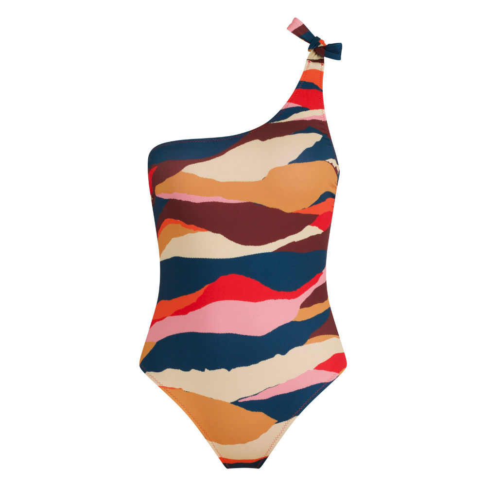Shoulder Tie-Up Swimsuit