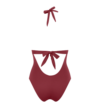 Aima Dora- Halter Swimsuit - Rear / tamarin - tamarin