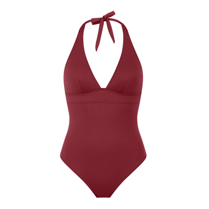 Aima Dora- Halter Swimsuit - Front / tamarin - tamarin