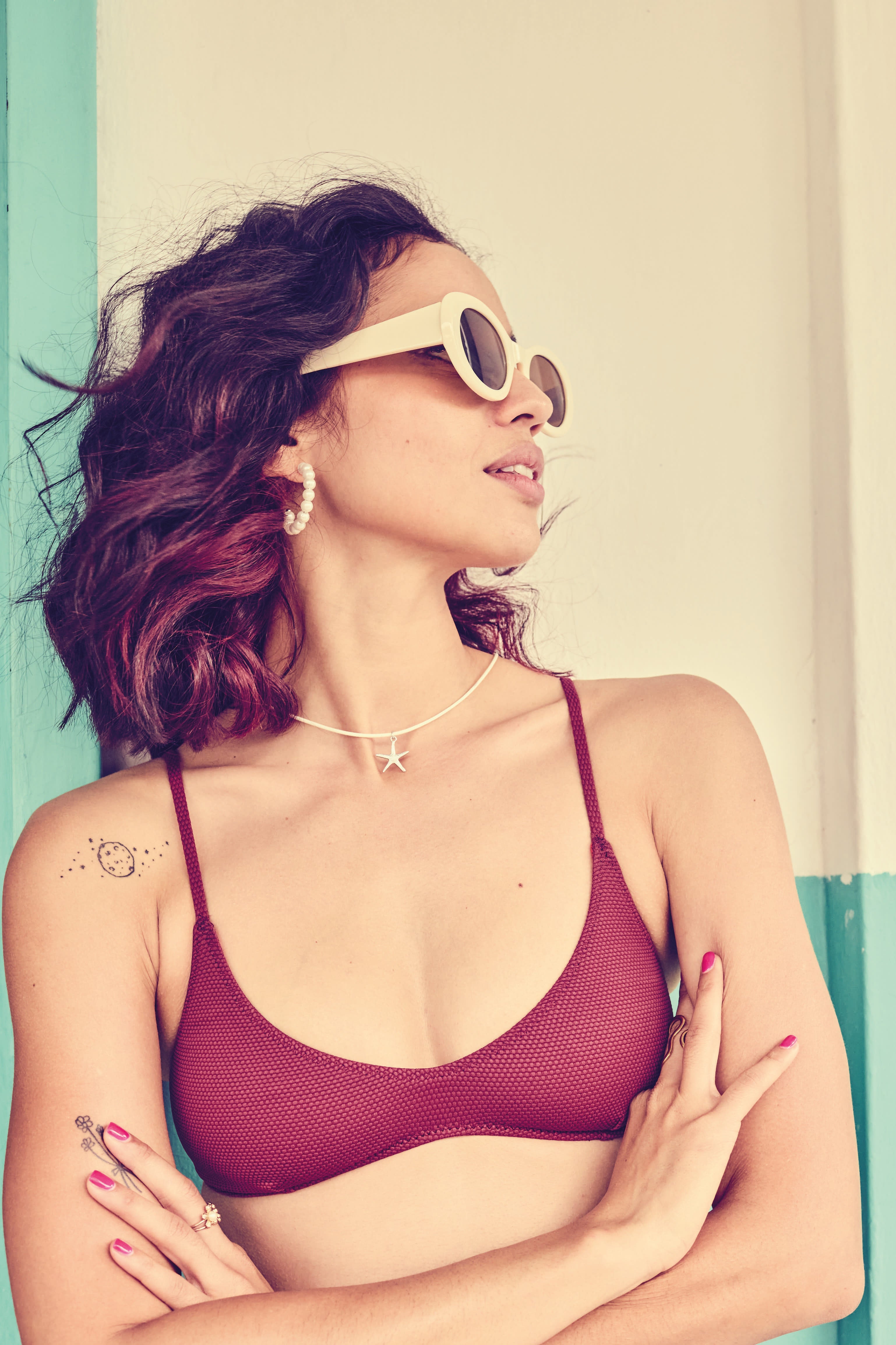 Aima Dora- Mini Bralette Top- Front / Tamarin - Tamarin