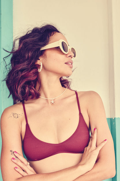 Aima Dora- Mini Bralette Top- Front / Tamarin - Tamarin