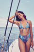 Aima Dora - Triangle Bikini Top - Front / Indian Ocean - Indian Ocean