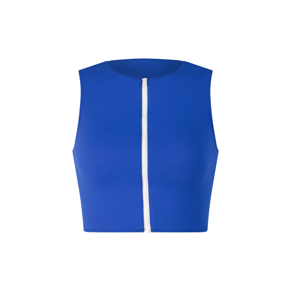 Zip Up Short Rash Guard