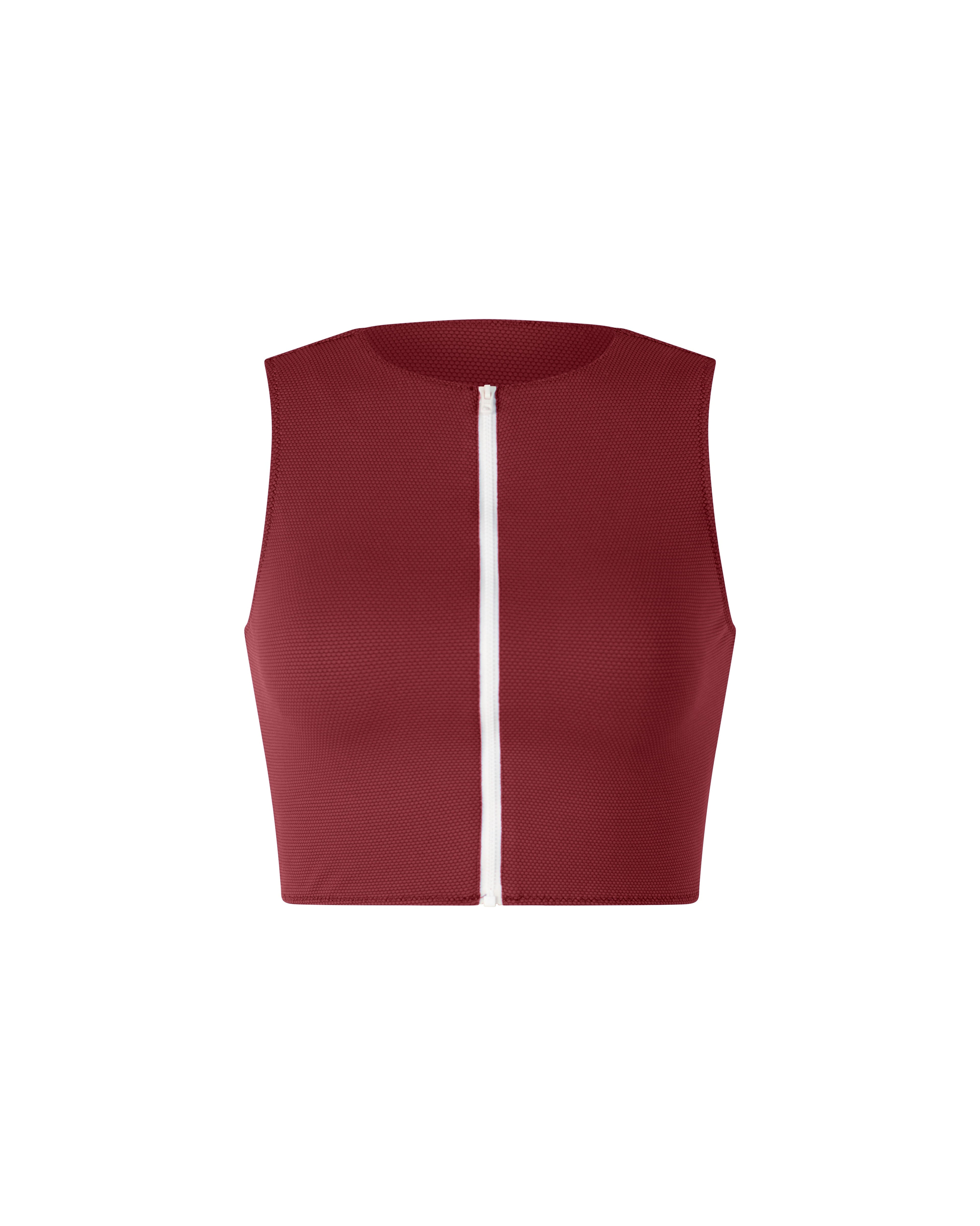 Aima Dora - Gilet Zip Up - Front / Tamarin - Tamarin