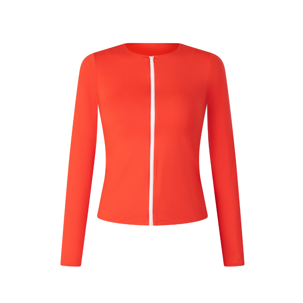 Zip Up Long Rash Guard - UPV 50+ sun protection