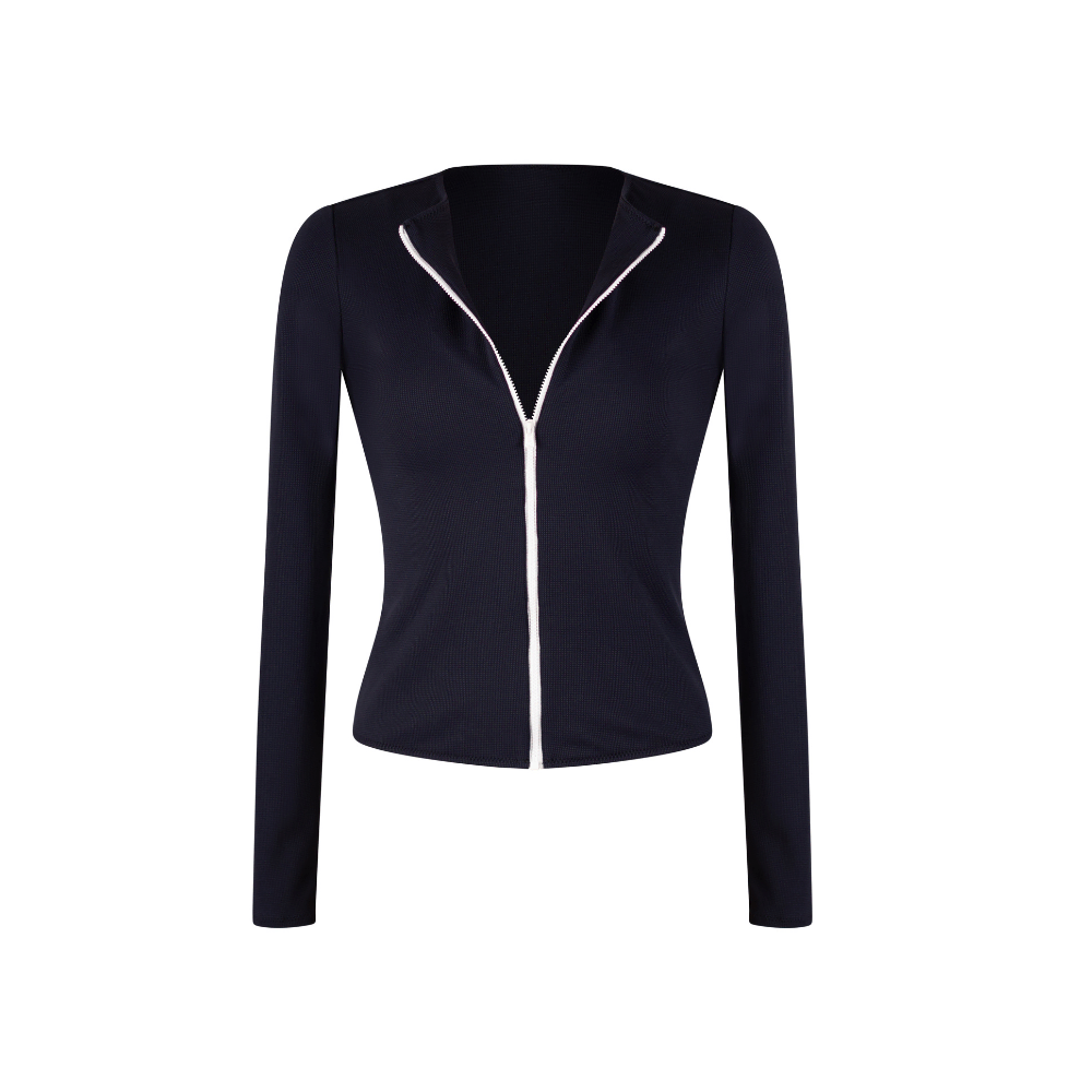 Zip Up Long Rash Guard - UPV 50+ sun protection