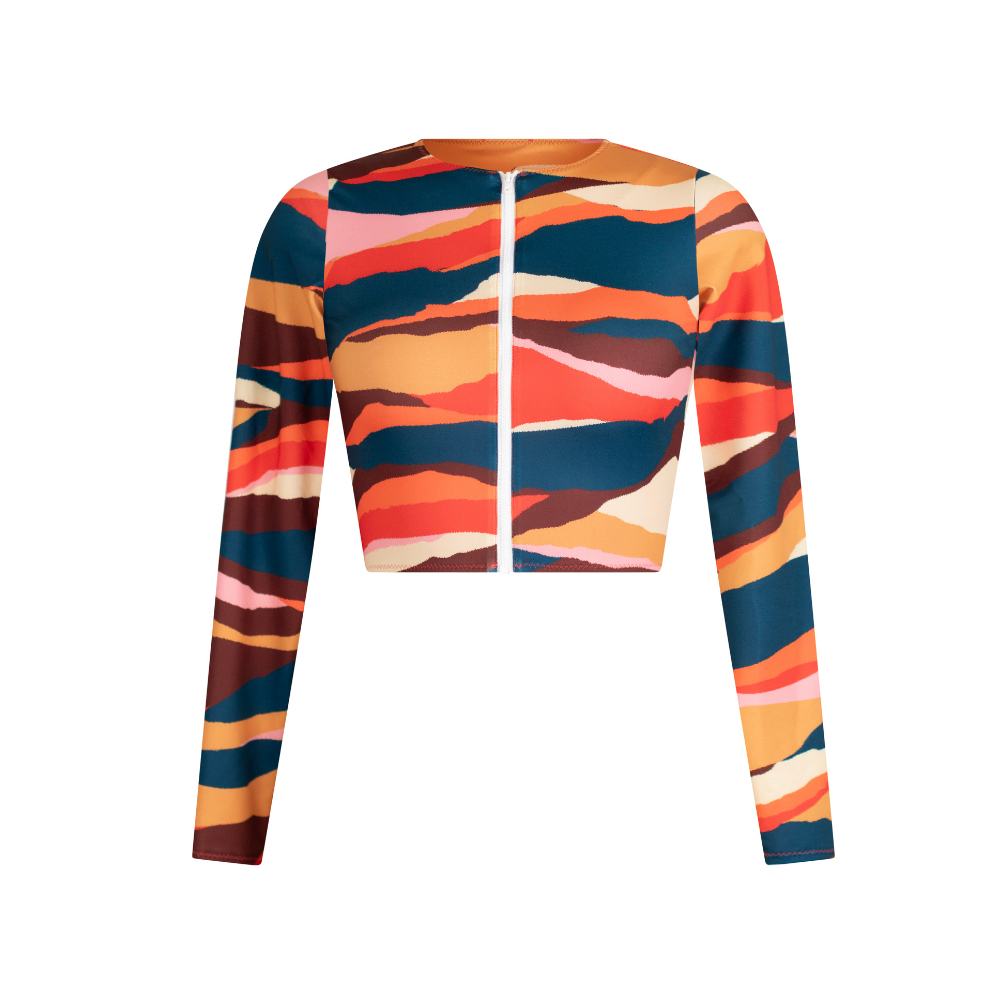 Blouson court zippé protection UPF 50+