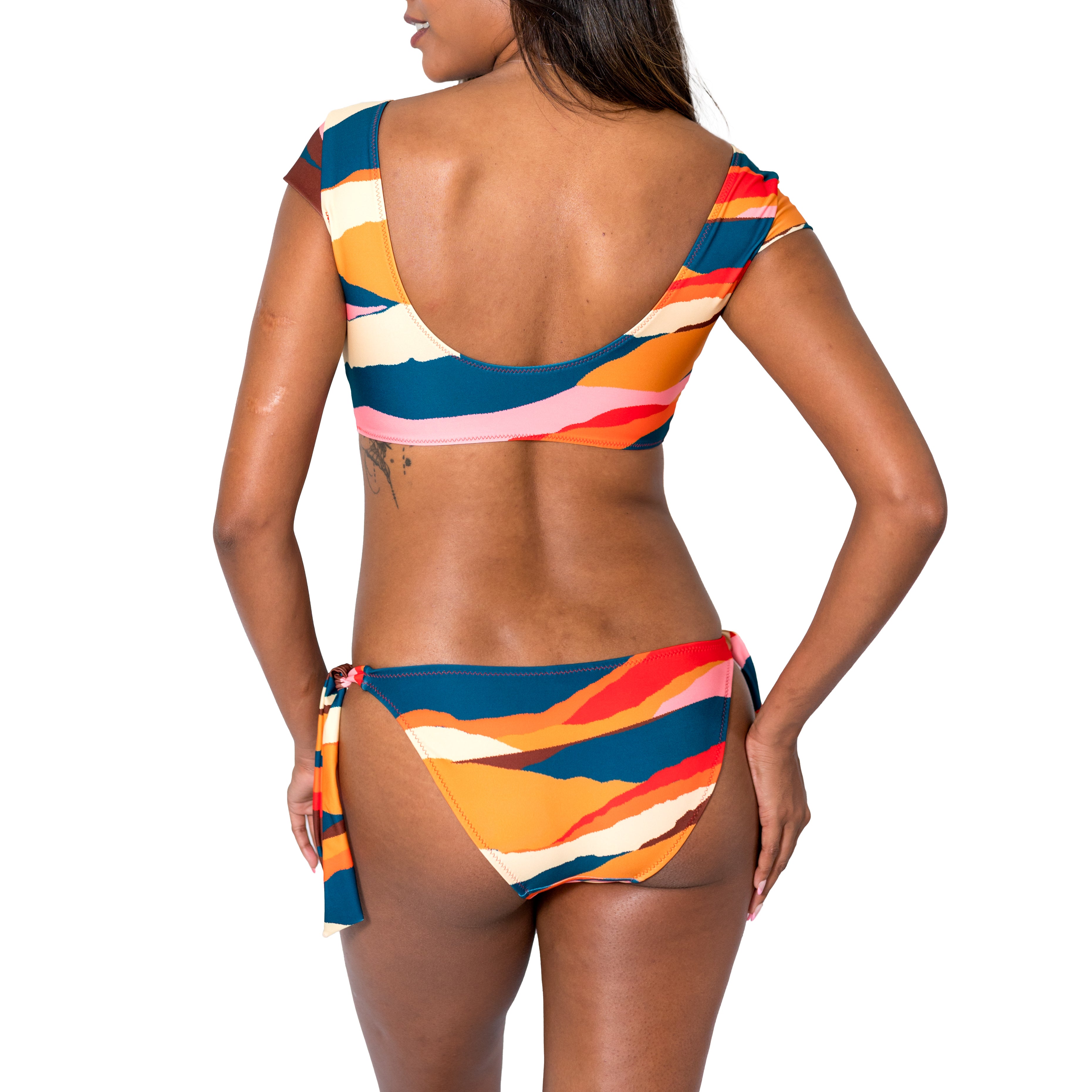 Side-Tie Bottom - Sustainable – Aima Dora Tropical Eco Swimwear