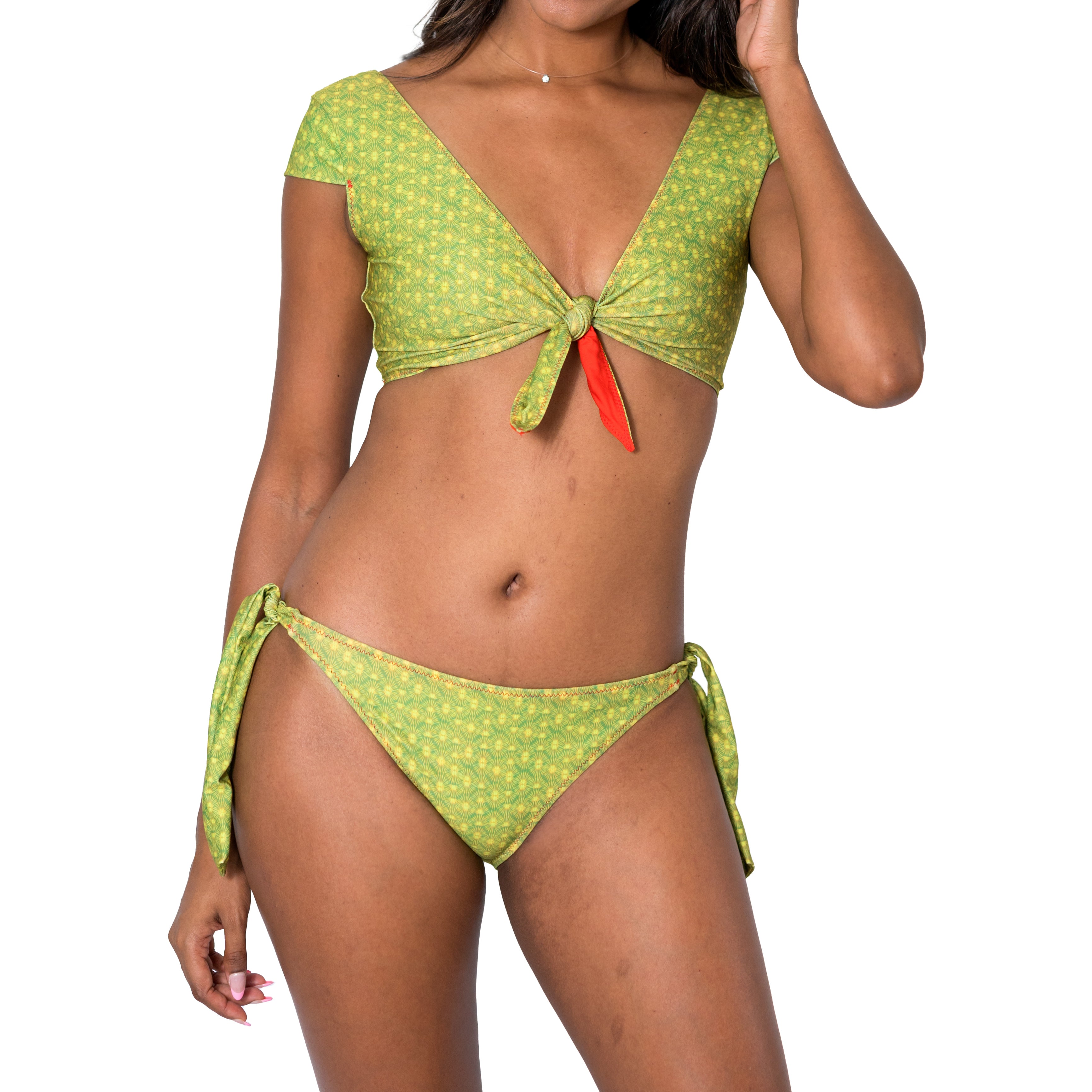 Bralette One Shoulder Top - Sustainable – Aima Dora Tropical Eco Swimwear