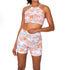 Aima Dora - High Waisted Shorty - Front / Hibiscus - Hibiscus